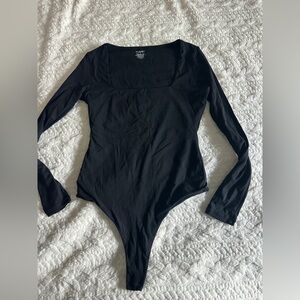 Black Long Sleeve Bodysuit